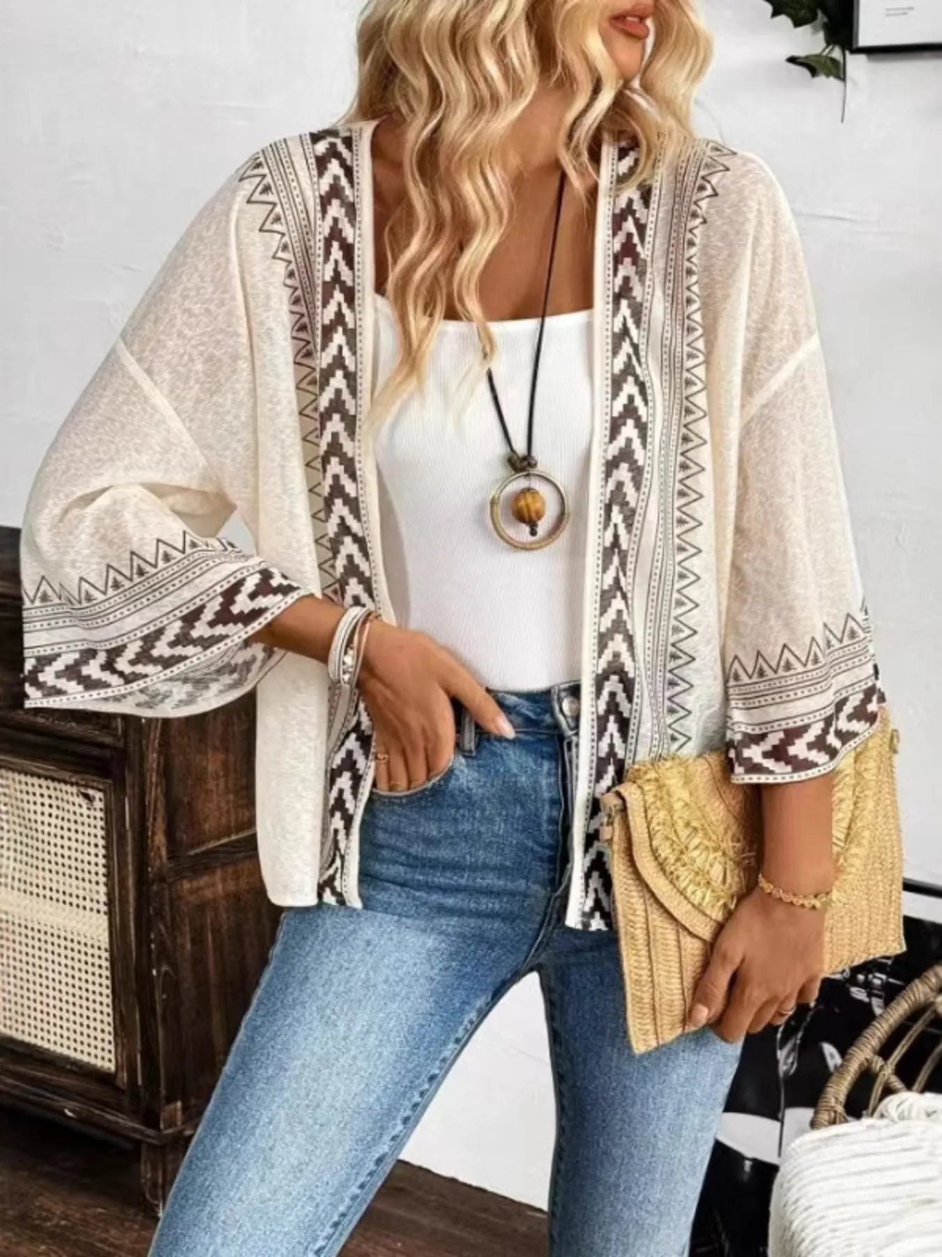 Kimono Aperto Boho Chic – Leggero, Elegante e Senza Tempo